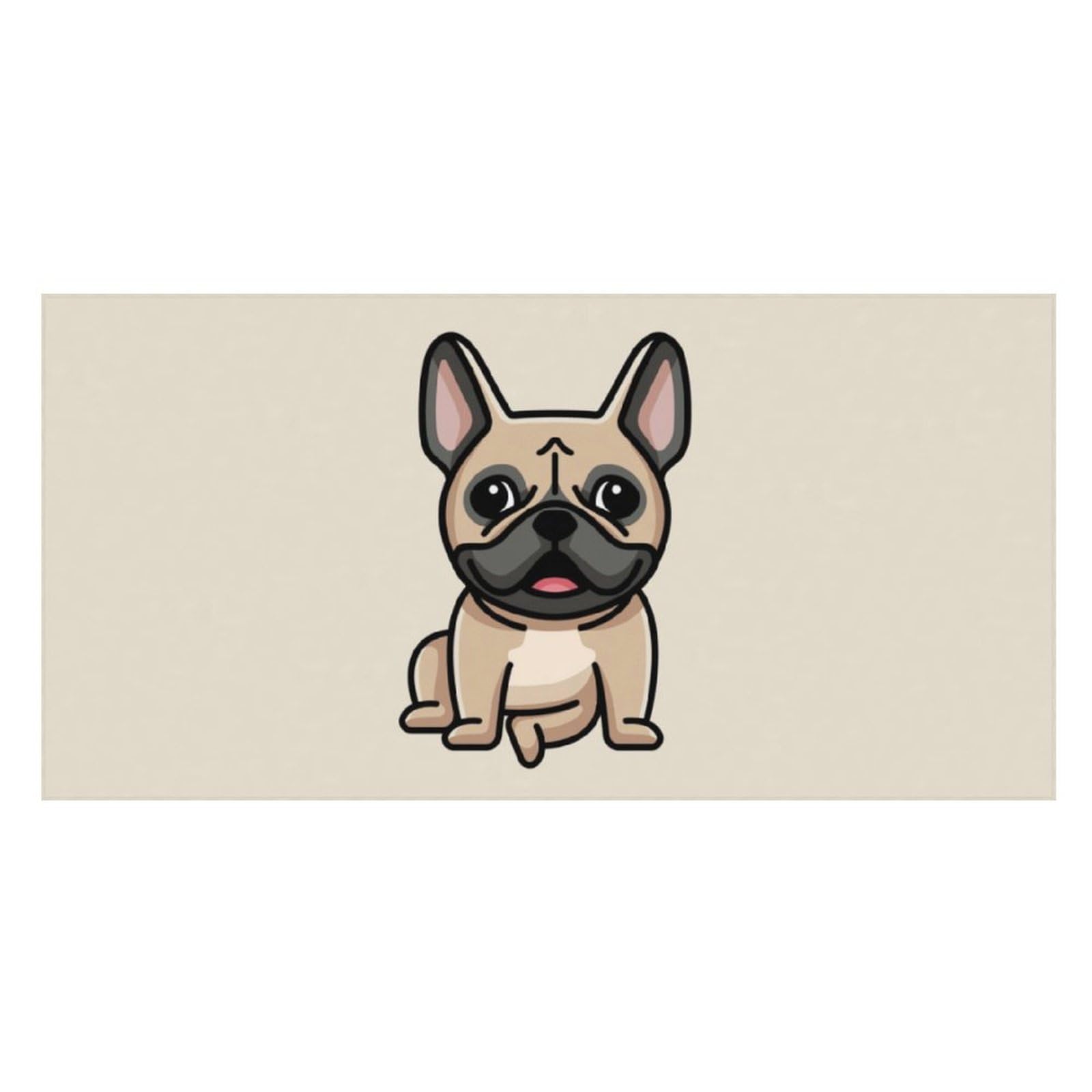 LWORZIIB Beach Towel, French Bulldog Bath Towel, Pool Towel Great for Gym Swimming 80 X 160cm