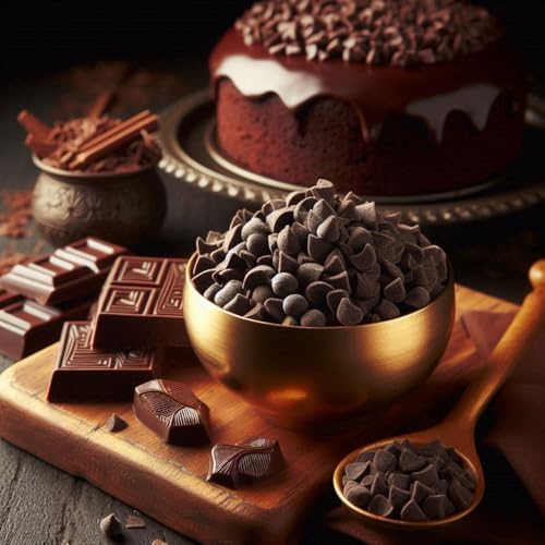 Image of Aromatic La Dark Choco Chips-Premium Quality,Rich Flavor|Perfect For Baking,Desserts,And Snacking|500G Pack|Enhance Your Cakes,Cookies,And More