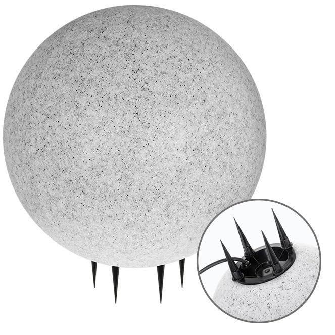 Lichtkugeln mit Bonina-Nagel IP65 1 x E27 H 57 x D 50 cm Granit