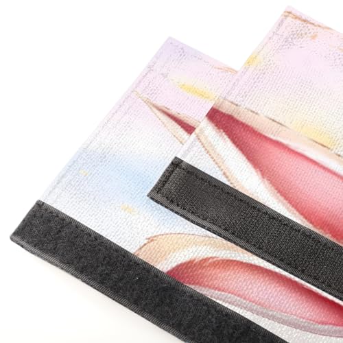 Image of Pardick Refrigerator Door Handle Covers Set of 2 Easter Cute Rabbit Bunny Egg Washable Fridge Dishwasher Mocrowave Oven Door Decor Protector Handle Cover Keep Your Kitchen Appliance Clean