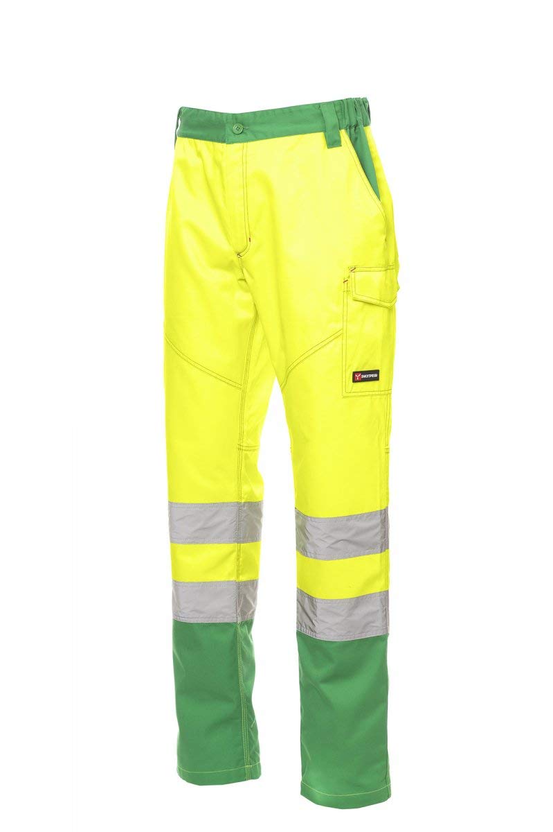 Payper - CHARTER Pantalone da Uomo Multistagione Alta visibilità con Bande Riflettenti