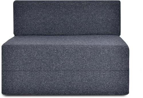 Image of Convertible Sofa Chair Bed, 3-in-1 Sleeper Chair with Foldable Design, Modern Upholstered Lounge Accent Chair, Space Saving Single Sofa Bed for Living Room, Bedroom & Small Spaces (Grey (FA097))