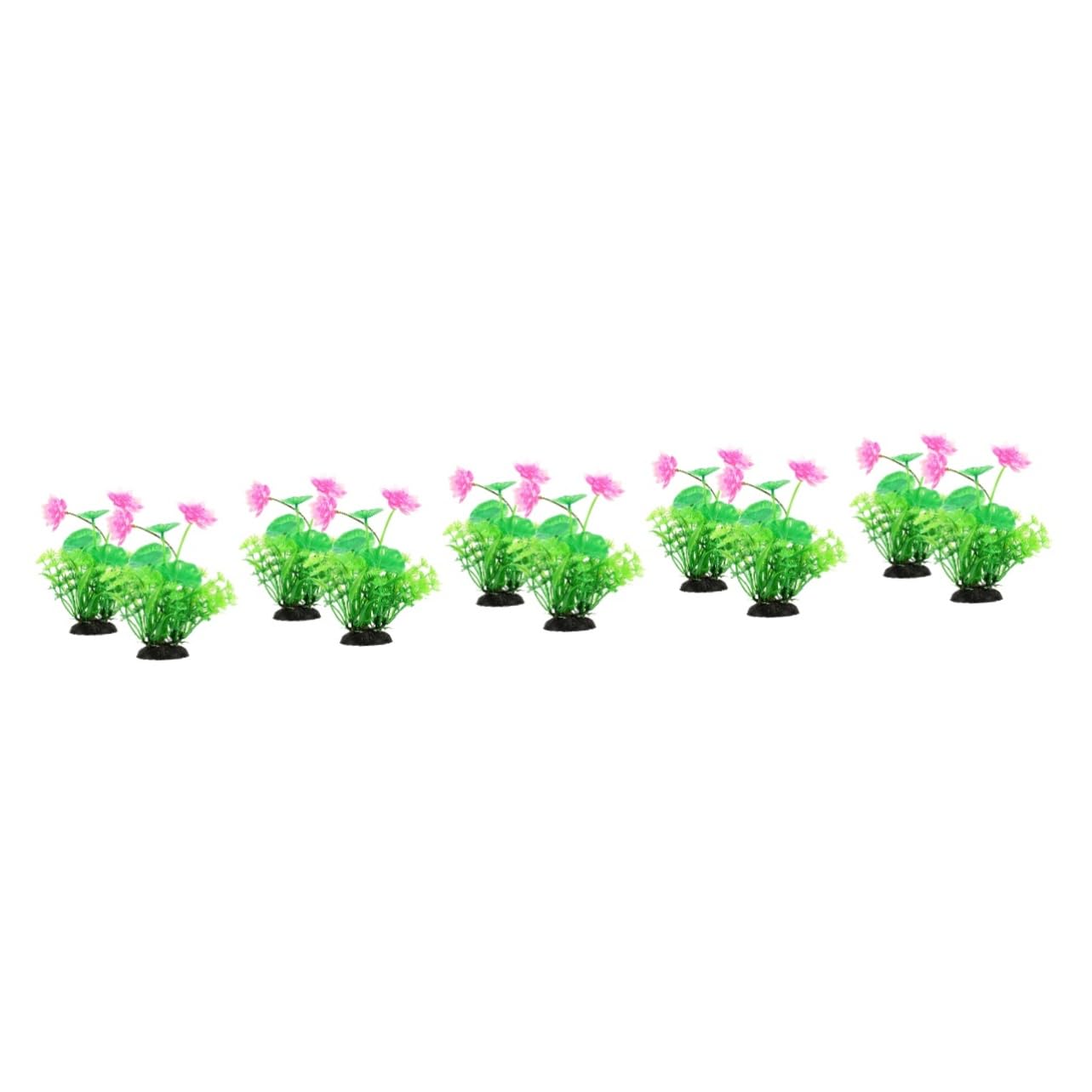 Happyyami 5 Juegos Paisajismo del Acuario Suministros para Peceras Picos De Riego Aire Artificial Plants Aqua Plant Accesorios para Peceras Decoraciones Planta De Pecera 2 Piezas * 5