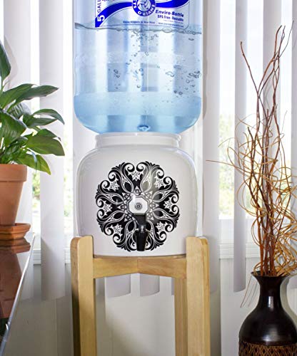 New Wave Enviro Products Porcelain Water Dispenser, Boho, 2.2 Gallon - Thumbnail 6
