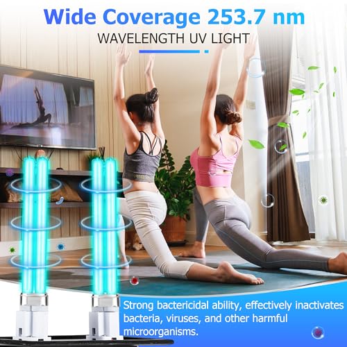 Image of Qualirey 26W HVAC UV Light Sanitizer Air Purifier for Whole House, 110V Dual UV UVC Light in Duct for HVAC Duct Filter, UV Duct Air Purifier for AC Air Conditioning