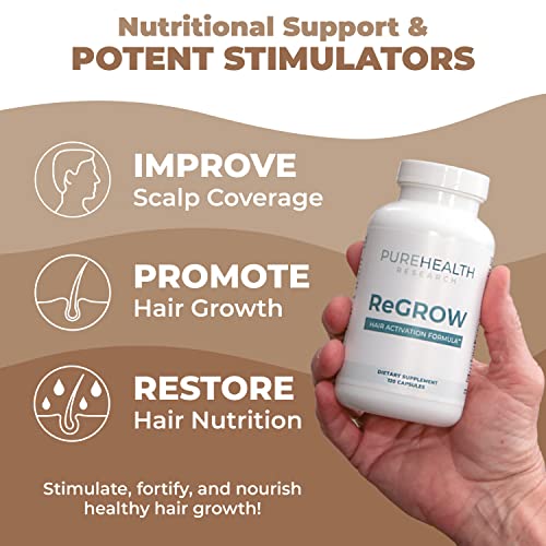 Purehealth Research Menoharmony Supplement & Regrow Hair Activation Formula Bundle - Supplement For Women Hormone Harmony And Hair Growth Vitamins With Biotin And Saw Palmetto #TOP3