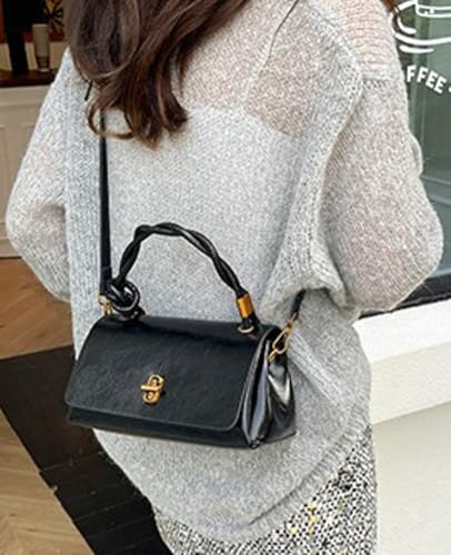 Retro PU Leather Women’s Tote Bag 2025 Designer Crossbody Shoulder Purse with Top Handle Simple Fall Winter Handbag4