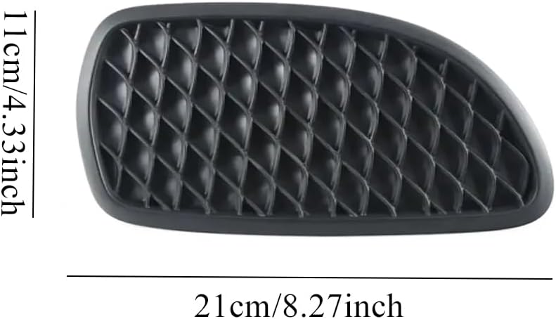 Riloer Set of 2 Driver and Passenger Side Front Fog Light Cover, 2017-2019 Compatible with Mercedes Benz GLA W156 X156, OE: (Left and Right) 1568856700+1568856800 Matte Black - Image 3