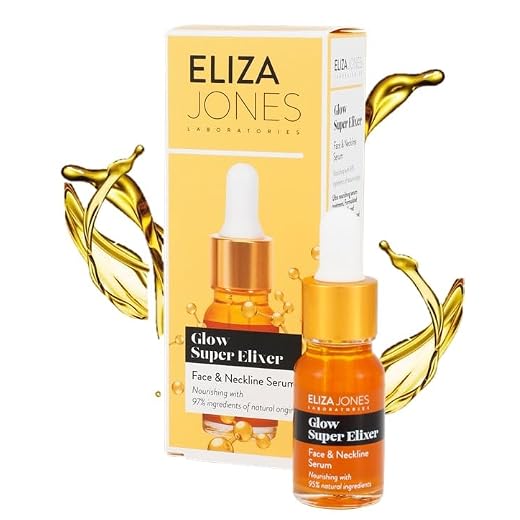 Eliza Jones Laboratories Eliza Jones Serum für Gesicht und Ausschnitt (Glow super Elixer: Nähren und pflegen die Haut mit 98% natürlichen Inhaltsstoffen)