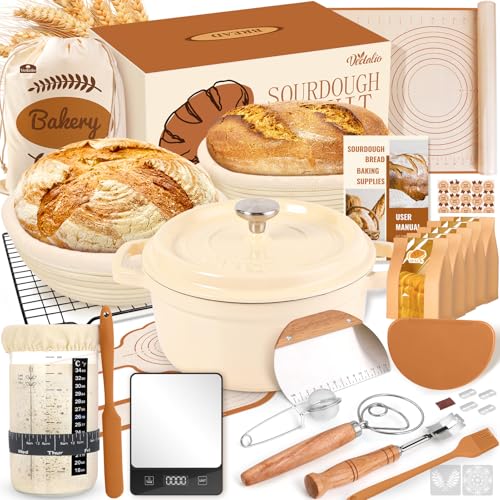 Sourdough Starter Kit Complete Set with Dutch Oven and Scale