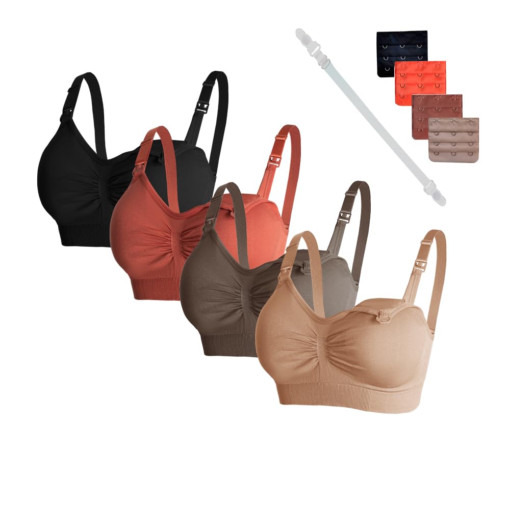 Soutien-Gorge d'allaitement et de Maternité pour Femme avec Rallonges et Attache Anti-Glissement