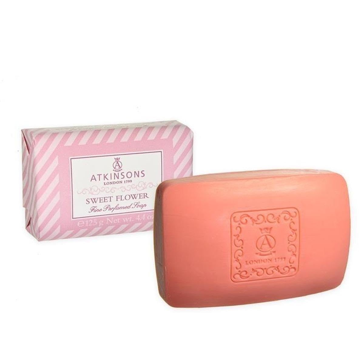 Atkinsons Sweet Flower Solido Profumato Sapone Solido Profumato 125 g + Portachiavi Beni Culinari