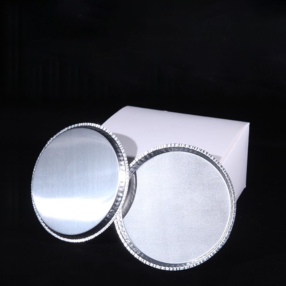Aluminum Sample Pan for Moisture Analyzers - 128x5mm(5x0.2 inches) Disposable Aluminum Foil Weighing Dish for Laboratory Moisture Balances, Pack of 100 (90ml)