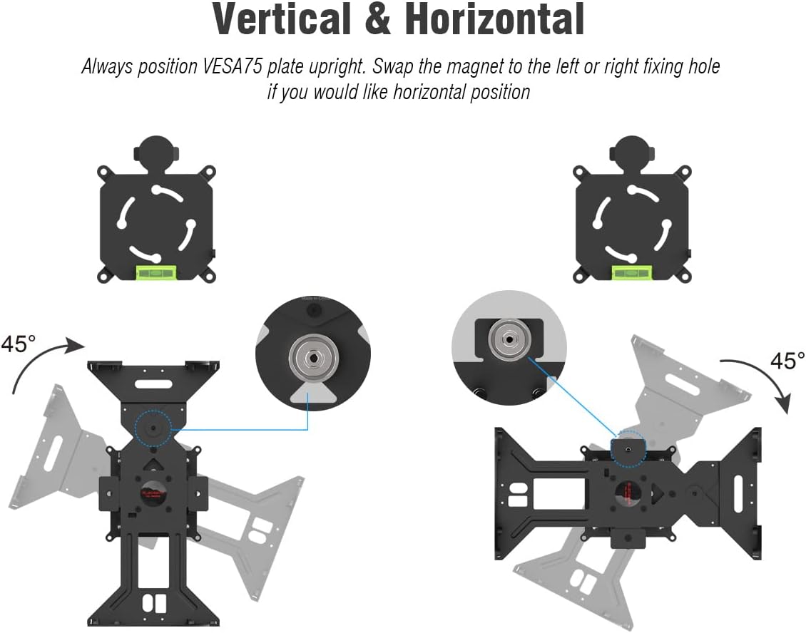 Magnetic Wall Mount for Xbox Series X, Metallic Support Bracket with Gaming Headset Hook, Magnets and Built-in Level Design - Mount XSX Vertical, Horizontal or Under The Desk