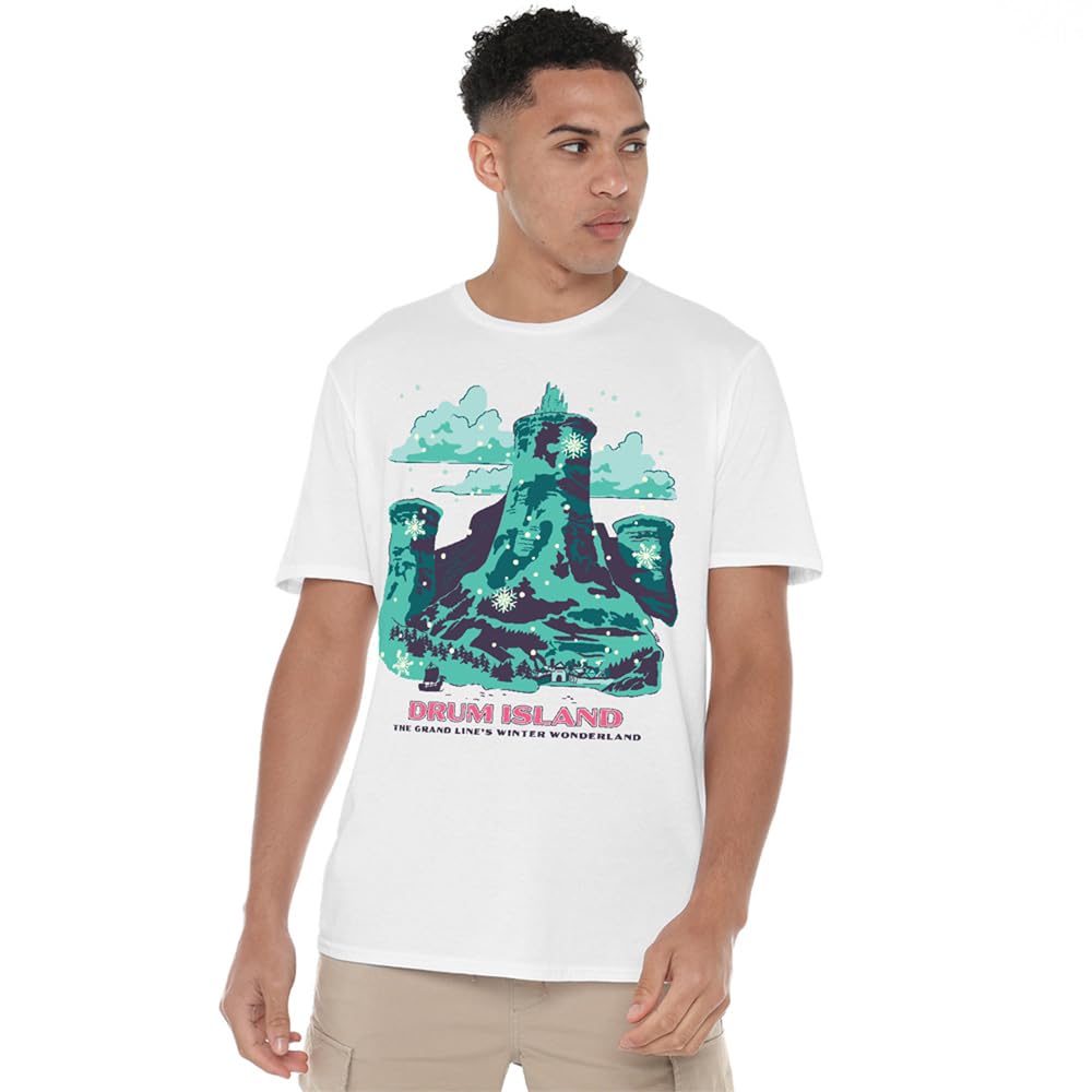 One Piece Drum Island Winter Wonderland Poster Unisex T-Shirt, White, Small