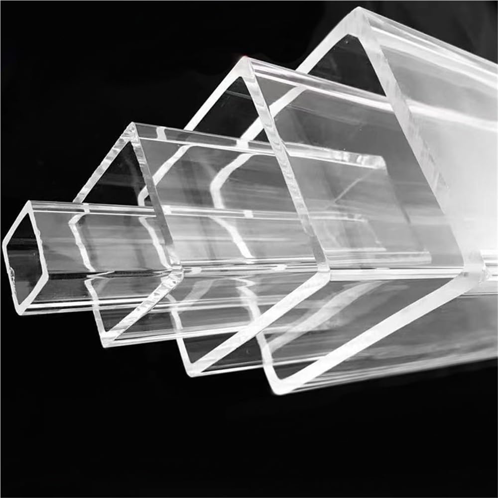 Tube carré en acrylique transparent 1 pièce, conduit creux Transparent en PMMA for projets personnalisés(240MMX60X60X3MM)