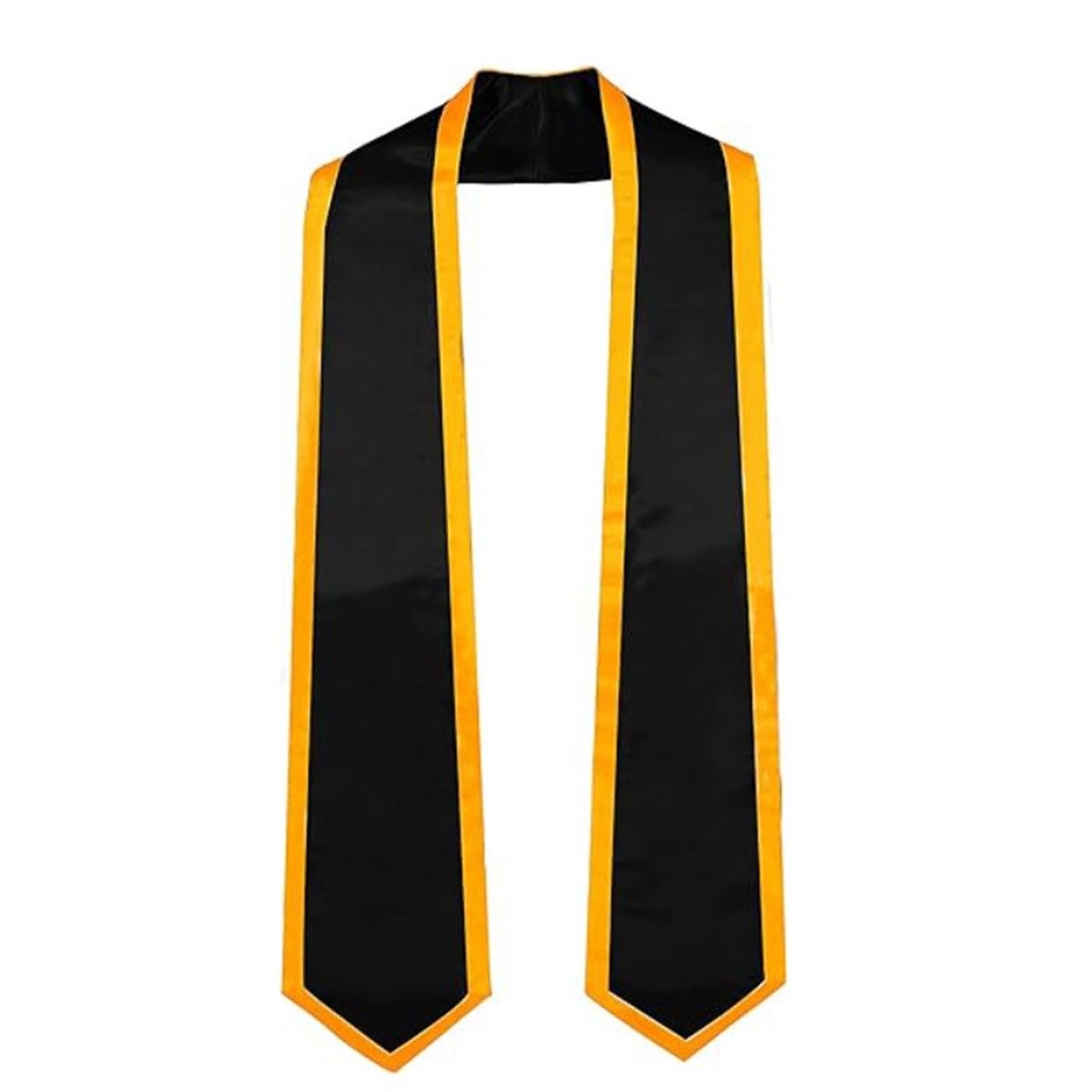 Lxjlxd Unisex Black Background Classical Graduation Stole Sash For College Graduation Sash For Graduate Academic Honor Sash For Ceremony(Black Background)