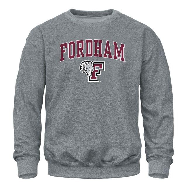 Barnesmith Fordham University Rams Adult Unisex Crewneck Sweatshirt Spirit Charcoal Grey XX-Large