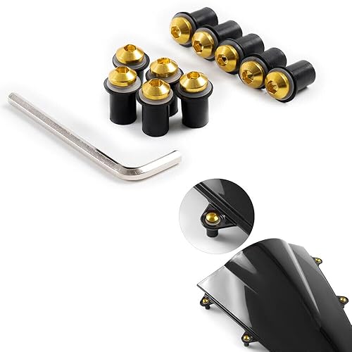 Kit de tornillos de acero inoxidable para parabrisas de motocicleta, tornillos de acero inoxidable para Yamaha YZF1000 R1 2002 2003 2004 2005 2006