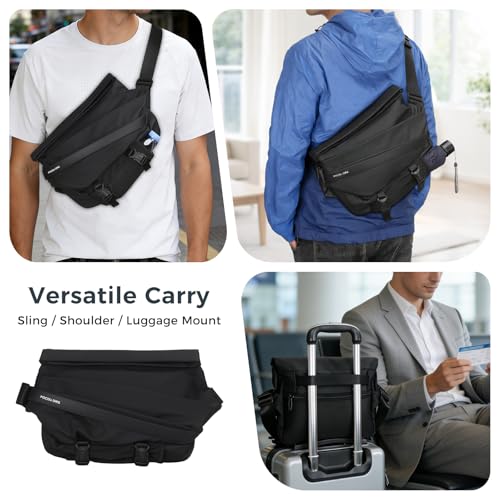 Bolso cruzado impermeable para laptop de 13 pulgadas miniatura 2