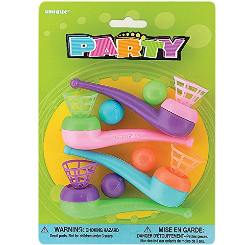Pipe Floating Ball Game Party Favors, 4ct