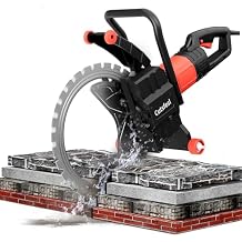 Ring Concrete Cutter Saw, Concrete Saw 20 Inch, 110V Pure Copper Motor with an Intelligent Water Pump for Reinforced Concrete, Ceramic Tiles, Red Brick Walls110V,Depth of Cut 11.81inch