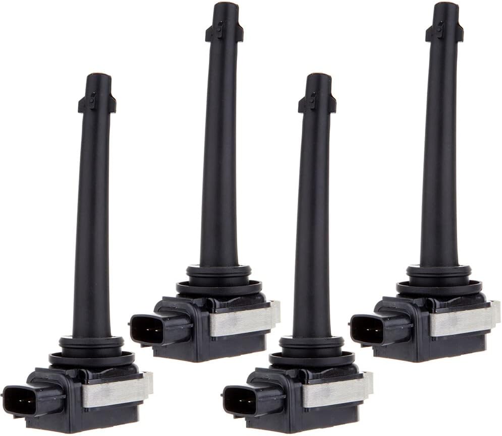 cciyu Pack of 4 Ignition Coils for Nissan for Sentra/Tiida/March 2007-2012 Fits for UF591 C1564
