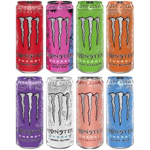 Energy Sampler Pack, Super Energy Drink, 8 Flavor Variety Pack, 16 Ounce (8 Pack) Cover