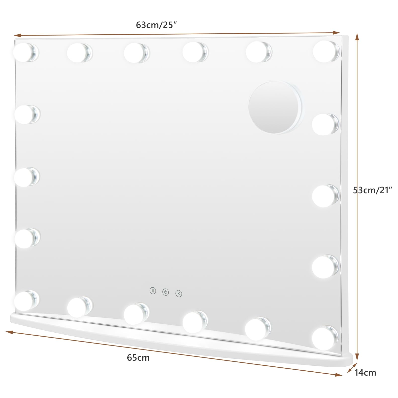 Amazon.com: Tangkula Vanity Mirror with Lights, 26
