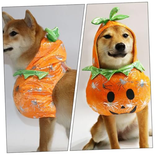 Disfraz para perro calabaza de Halloween talla pequeña miniatura 4