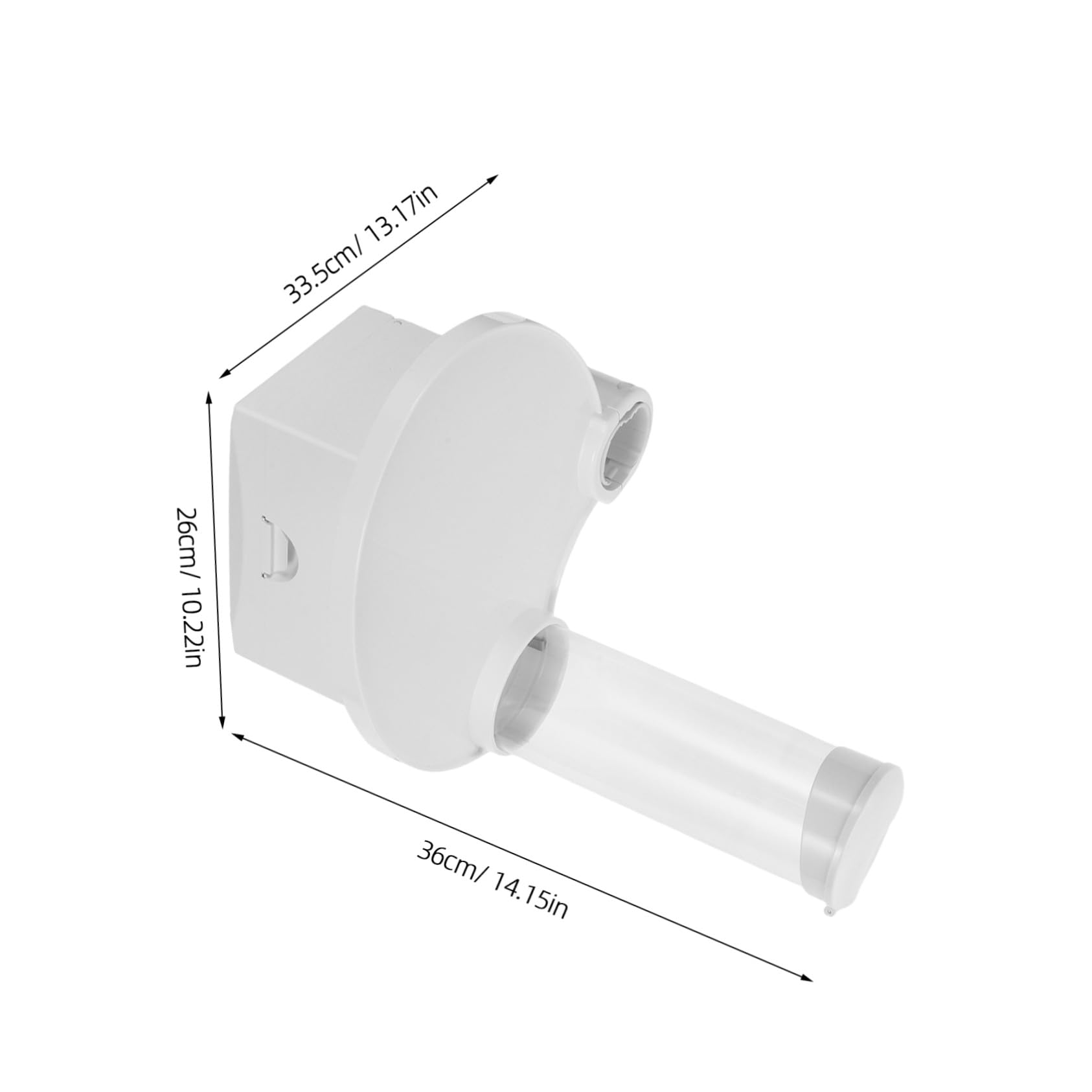 Vassoio Bianco 3 in 1 Procedura Dentale in Plastica | Porta Fazzoletti, Supporto Tazza e Vano Strumenti, per Postazione Odontoiatrica e Studio