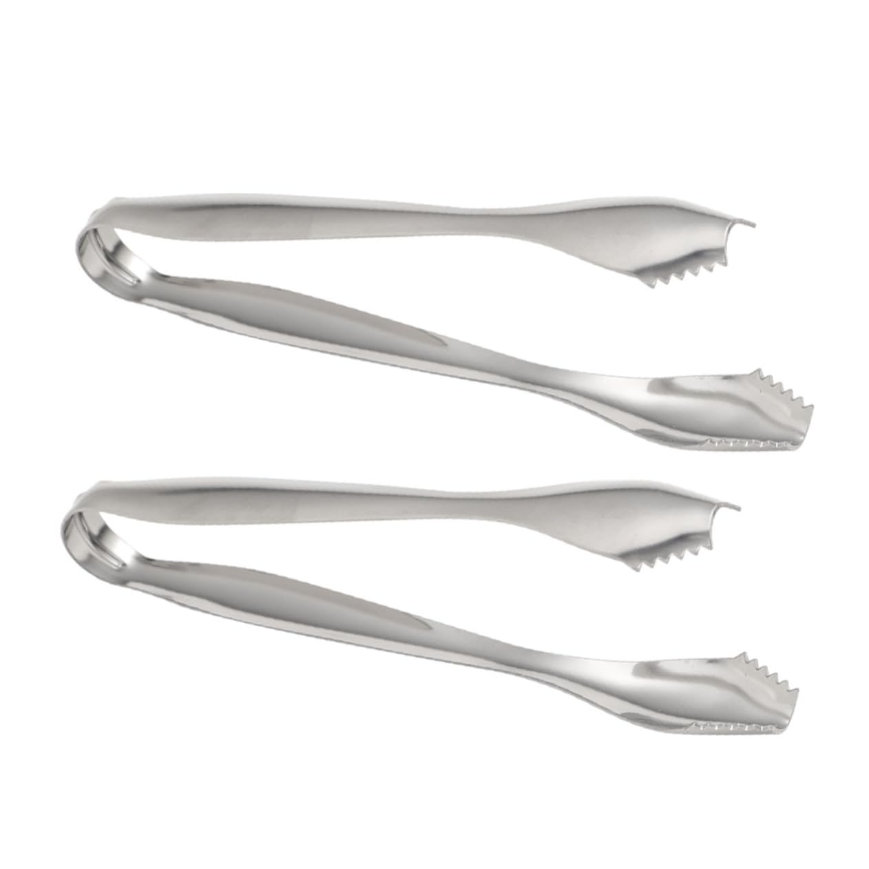 PRETYZOOM 6pezzi Pinze Per Ghiaccio Acciaio Inossidabile Utensili Da Cucina Per Servire Zollette Di Zucchero Cubetti Di Ghiaccio e Snack Feste Matrimonio o Buffet