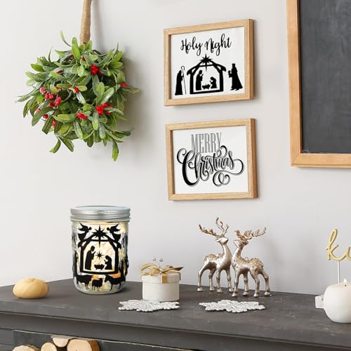Autocollants crèche de Noël réutilisables pour décorer sans laisser de traces - 7