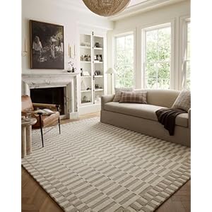 Loloi Chris Loves Julia Bradley Collection BRL-02 Ivory/Beige 8′-6″ x 11′-6″ Area Rug