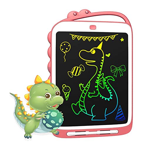 TEROW LCD Writing Tablet for Kids, Toddler Doodle Board Drawing Pad for Girls Boys 2-6 Years Old 10 Inch Education Gaming Reusable Tablet Toys Birthday Gift Drawing Board for Toddlers, Pink