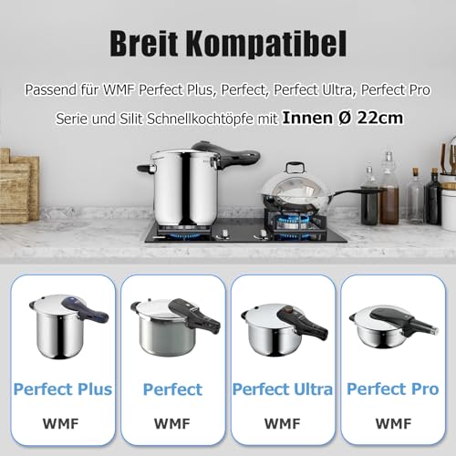 Ancable Replacement Sealing Ring for WMF, 22 cm Pressure Cooker Silicone Seal for WMF and Silit 3L 4.5L 6.5L 8.5L, 6068559990 6068559997 Sealing Ring WMF Pressure Cooker Replacement Parts - Image 6