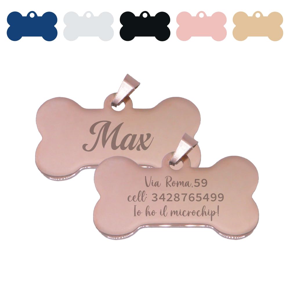 Medaglietta Per Cani Personalizzata - Targhetta In Acciaio Inox Incisa Per Animali Domestici - Foto 7