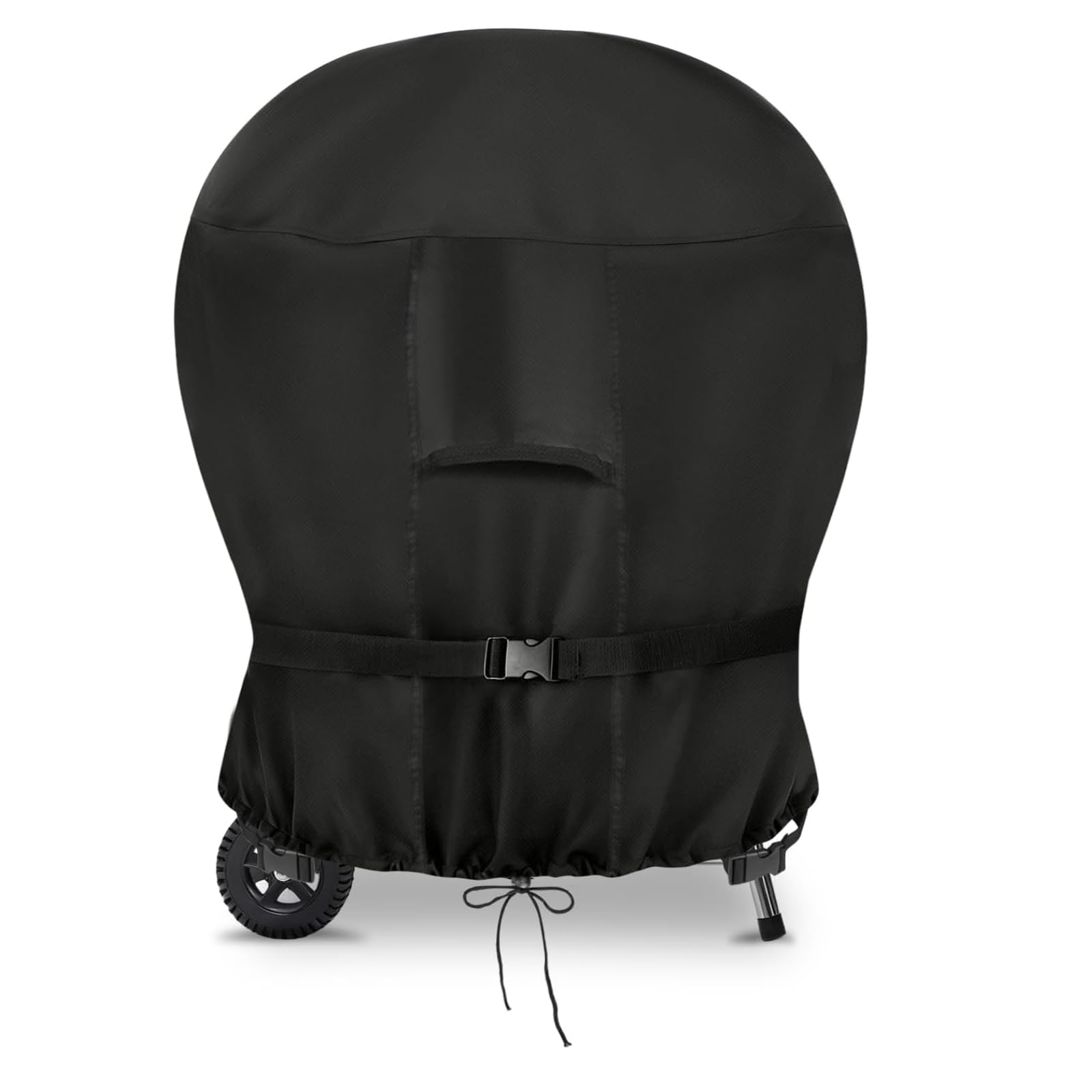 Canyonus Kettle BBQ Cover, Waterproof Windproof 420D Heavy Duty Round Barbecue Cover with Air Vent, Outdoor BBQ Grill Covers for Charcoal Grills, Round BBQ, 100 x 85 cm,Black