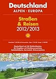  Shell Straßen & Reisen 2012/2013, Deutschland, Alpen, Europa: Deutschland mit 46 Zufahrtskarten, 46 Citypläne mit Straßenverzeichnis, Autobahnkarte, Serviceteil, Ortsverzeichnis