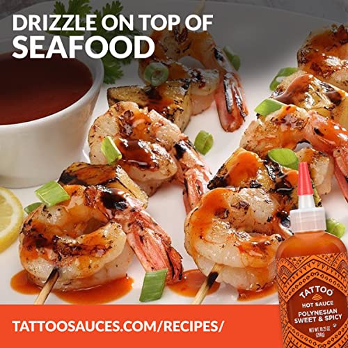 Tattoo Hot Sauce, Authentic Polynesian Sweet & Spicy, Flavor Packed & Delicious, High Scoville, 10.25 Oz (10.25 Ounce (Pack Of 6)) #TOP7