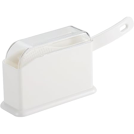 Amazon Co Jp ライクイット Like It しゃもじ ケース付き しゃもじホルダー カバー付 ホワイト 幅13 5x奥5 2x高9cm しゃもじ除く Stk 21 ホーム キッチン