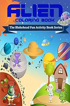 Paperback Alien Coloring Book [Large Print] Book