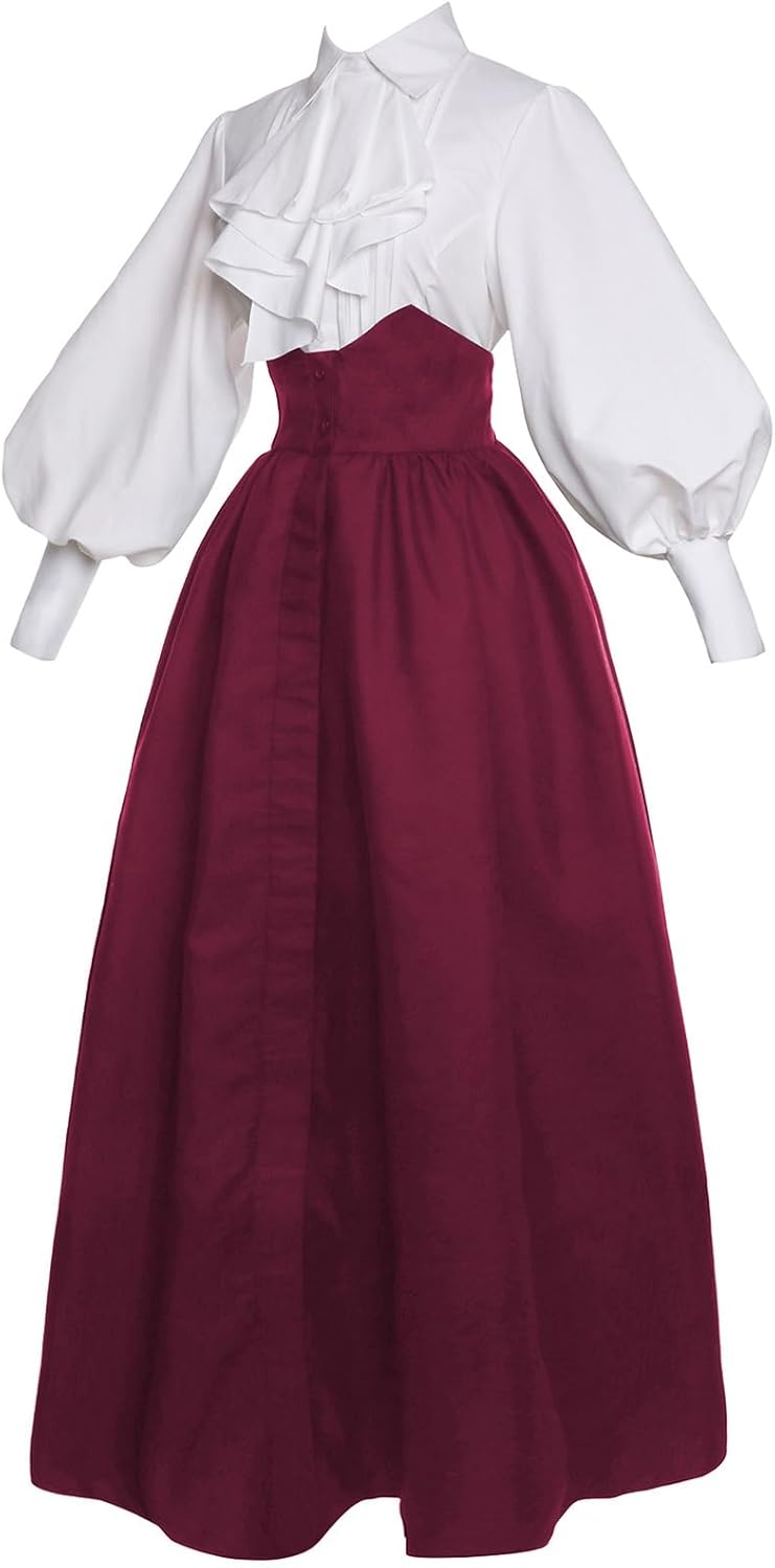 Vintage Victorian Dress Edwardian Medieval Renaissance Costume Women - Image 2