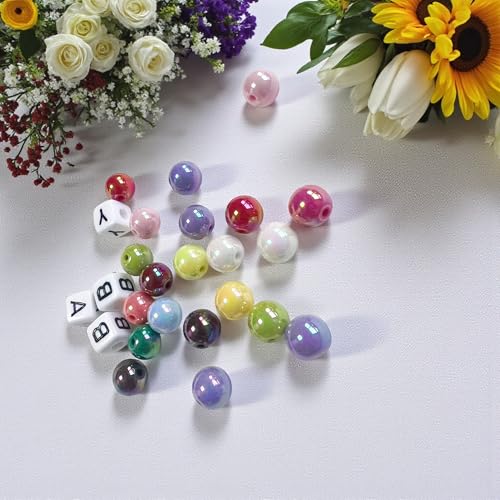 Personalisierte Perlen Hundehalsband, benutzerdefinierte Haustier-Schmuck Candy Farbe Hundehalsband mit Namen, Freundschaft Armband Geschenk für Hunde, Katzen, Haustiere