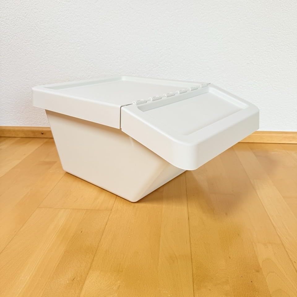 IKEA Sortera Recycling-Mülleimer mit Deckel, weiß, 102.558.97, Größe 10 Liter
