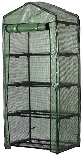 Woodside 4 Tier Garden Greenhouse/Growhouse With Reinforced Cover - 5