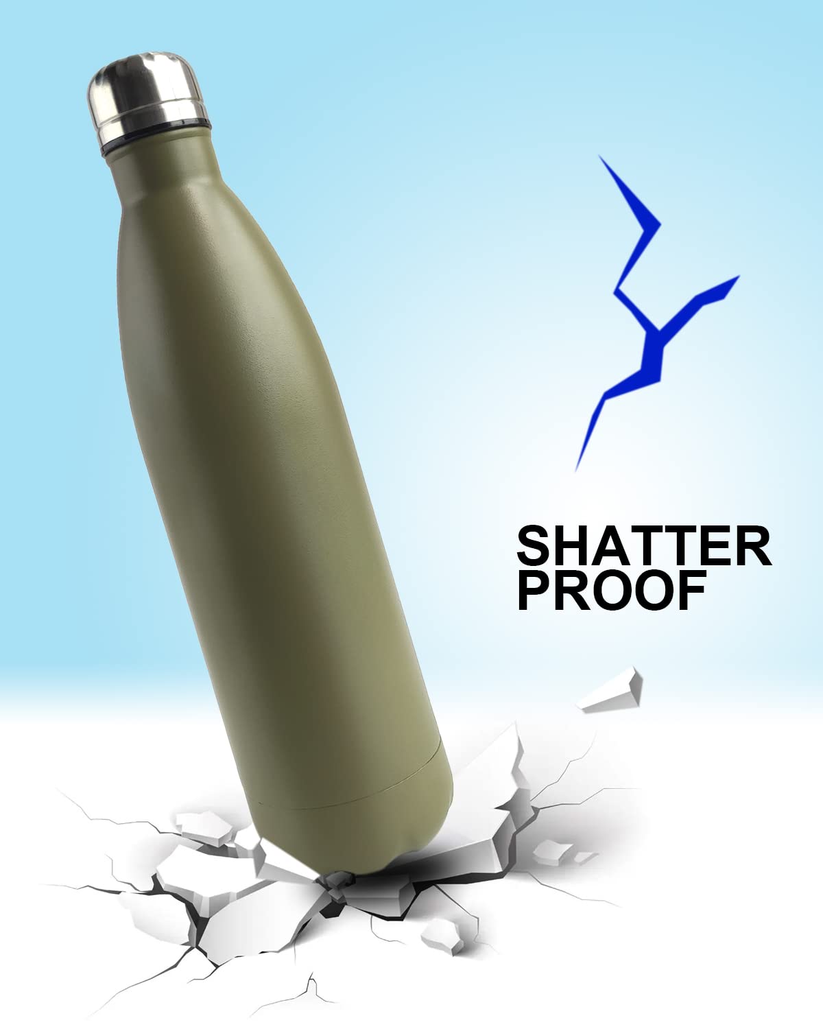 Water Bottle RVS Stash Can met Verborgen Compartiment voor waardevolle spullen - Lekvrije Geïsoleerde Fles voor Warme en Koude Dranken - 730ml