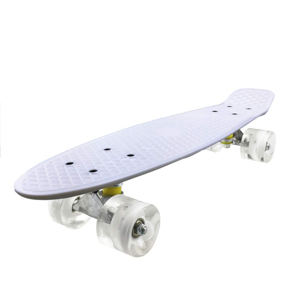 Mini Cruiser, Skateboard for Beginners Kids, 22inch PP Panel Child Skateboard,for Outdoor Sport Fish Board Non-Slip Deck