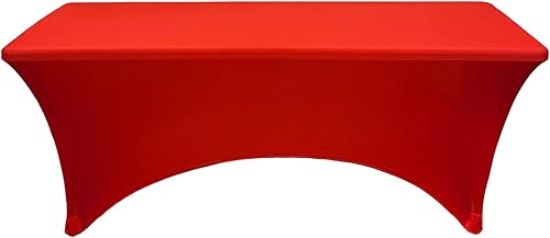 Miniatura 111 de YOUR CHAIR COVERS - Paquete de 2 manteles de mesa elásticos de elastano para mesas rectangulares de 6 pies, 72 pulgadas de largo x 30 pulgadas