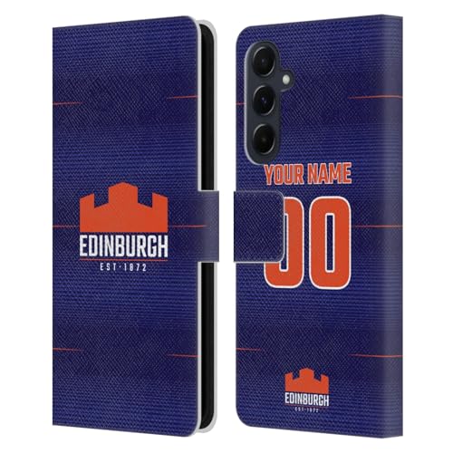 Housse Samsung Galaxy A55 5G Edinburgh Rugby personnalisable en cuir